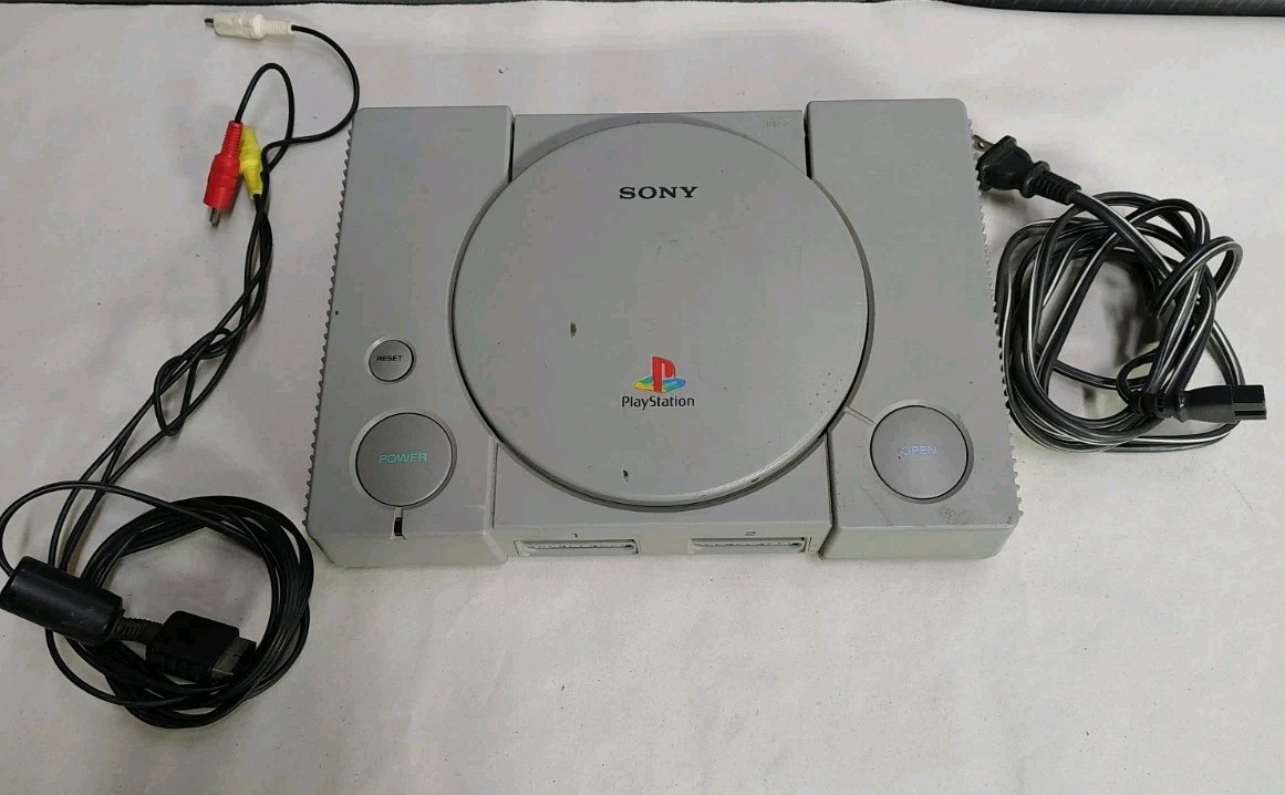 Sony PlayStation 1 Model SCPH-7501 Video Game Home Console Parts Only W/ Cords