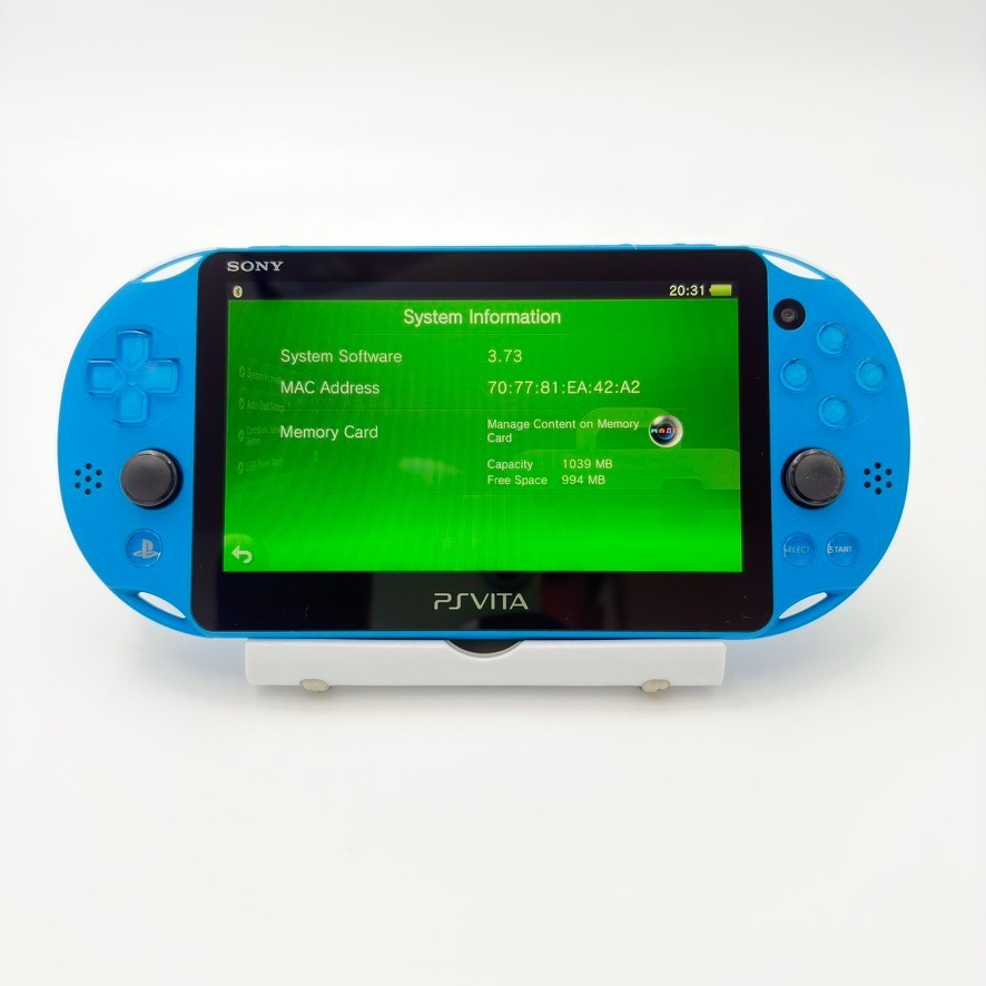 SONY PS Vita PCH-2000 Console Aqua Blue Region Free ref013 [FAST SHIPPING]