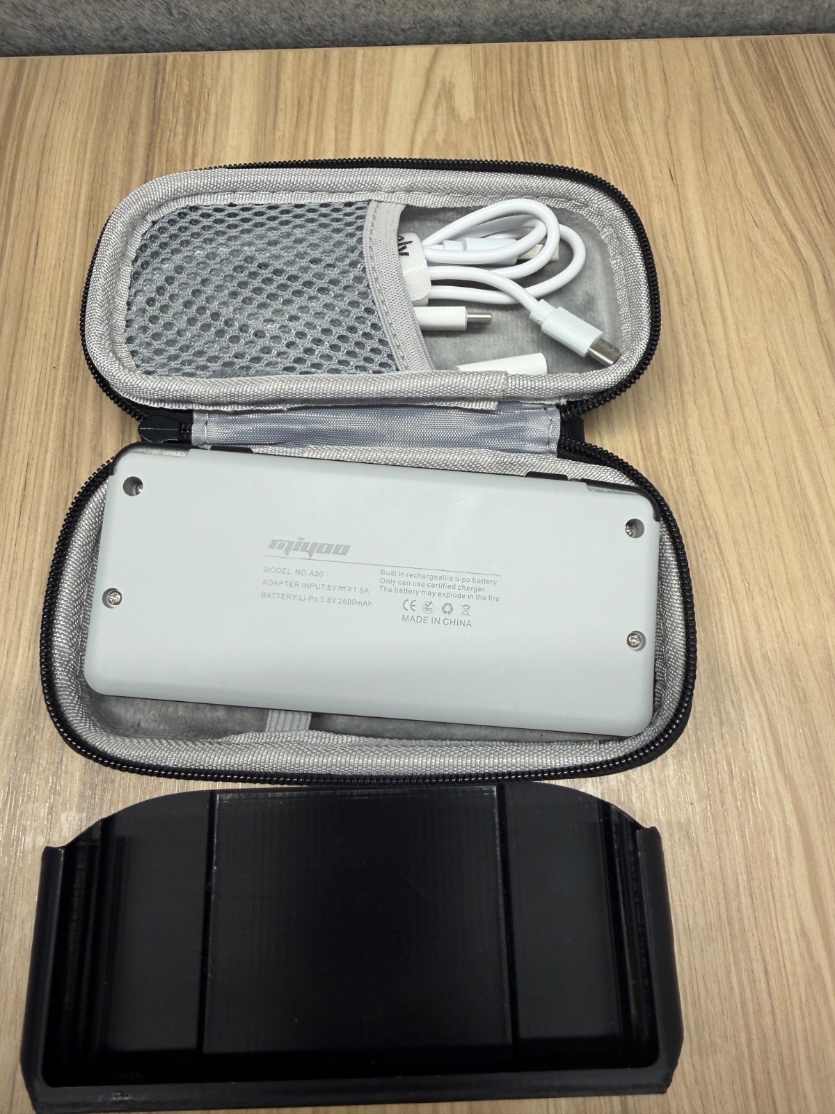 Miyoo A30 – Gray and Black, 32GB SD Card, Case and Slide On Protector