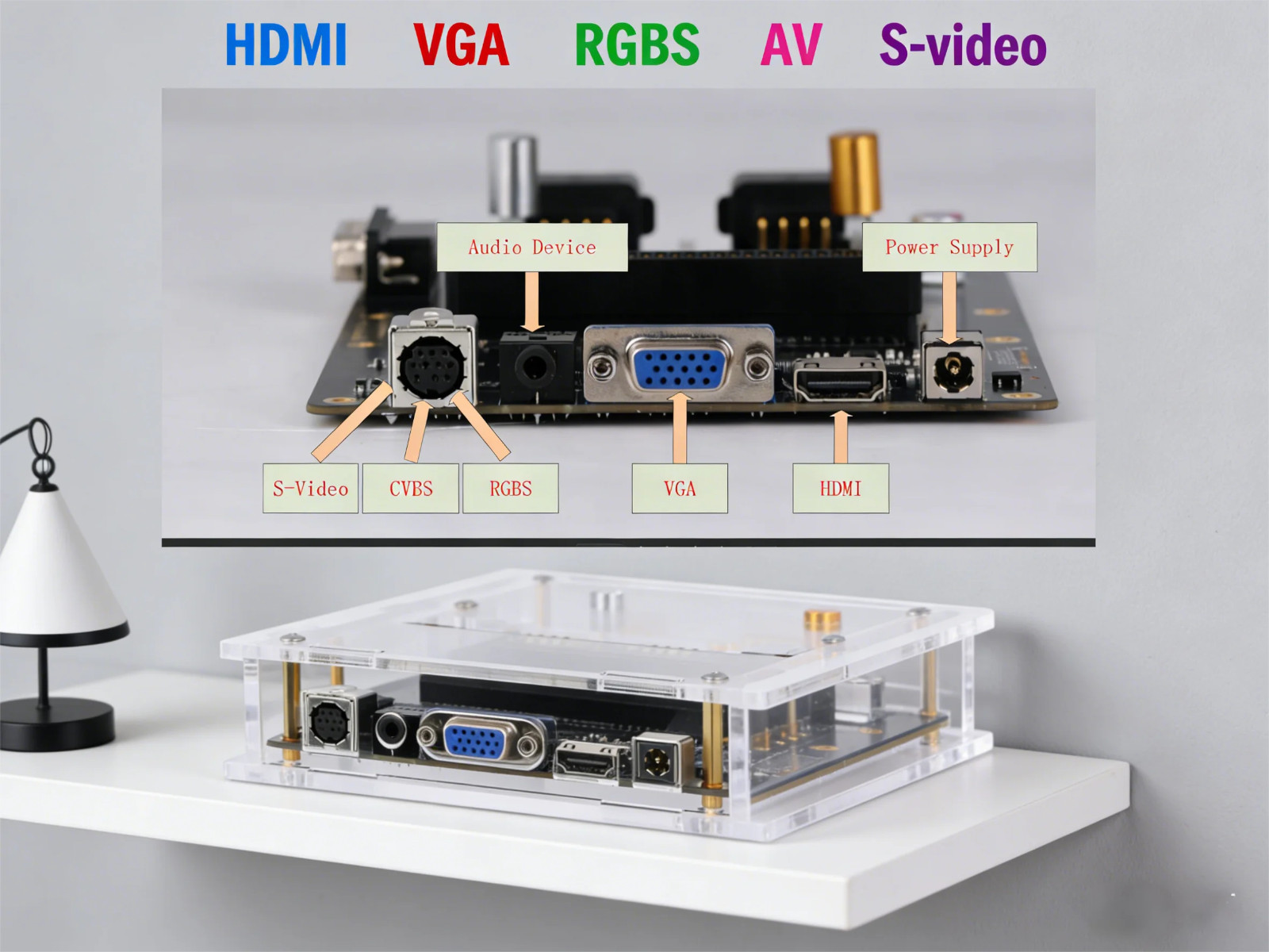 FC NES Famicom RGB Game Console HDMI AV S-Video VGA Supports DENDY