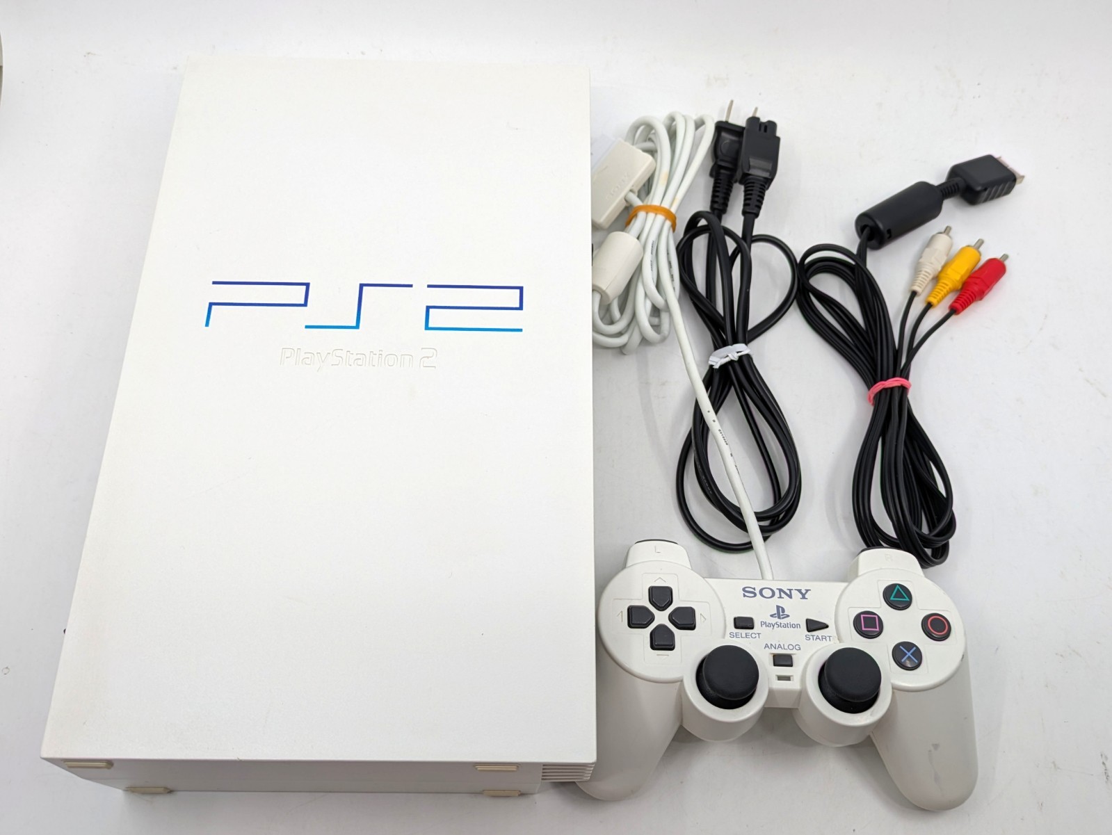 Sony PS2 PlayStation 2 SCPH-50000 CW Ceramic White NTSC-J Tested Controller