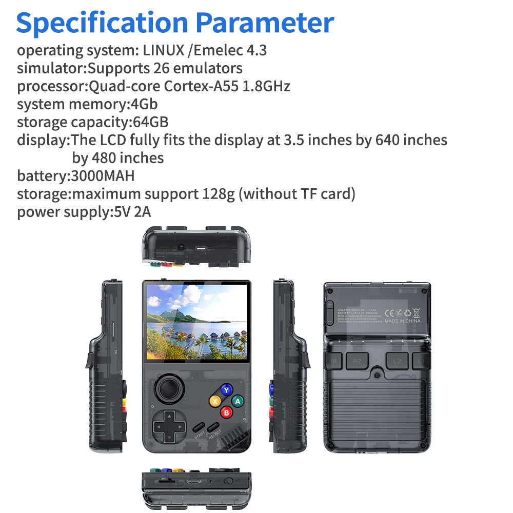 New Upgraded M19 Retro Handheld Game Console, 128GB Mini Video Game
