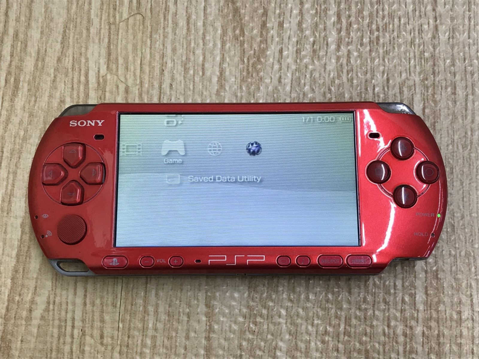PSP-3000 RADIANT RED Console Boxed Japan – Tested Working GE1747