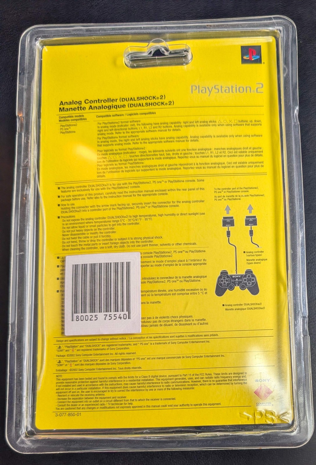Sony PlayStation 2 Controllers | Original PS2 DualShock 2 | Blue Black or Silver
