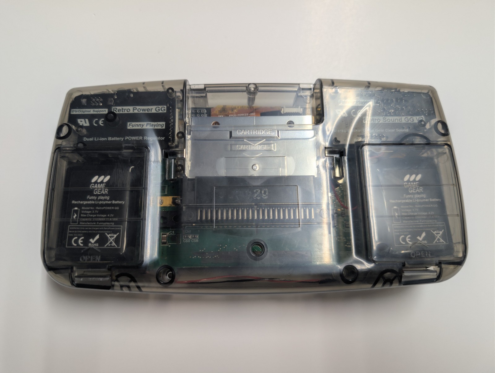 🔥 SEGA Game Gear VA1 ⚡ Smoke Clear Shell 💨 3.3” LCD 🔋 USB-C 6200mAh 🎧 Stereo