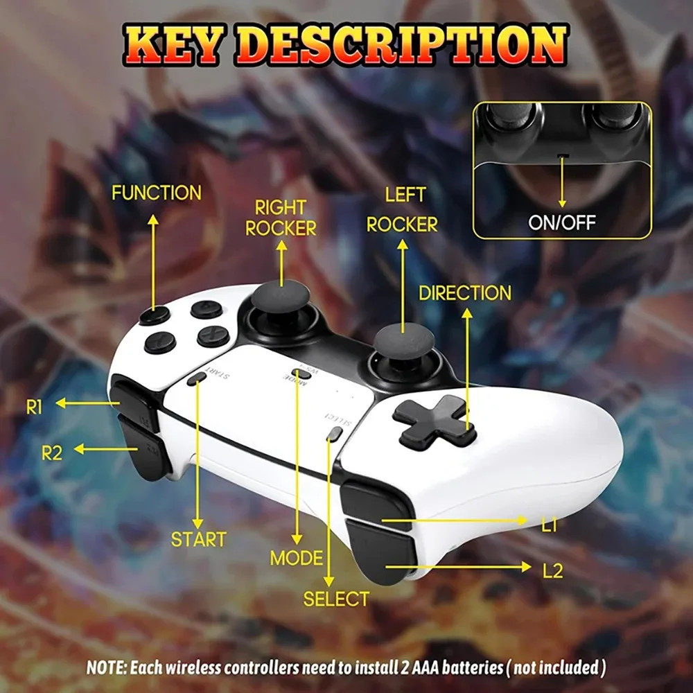 M15 Ultra TV Game Console 64GB Retro Video Game Stick