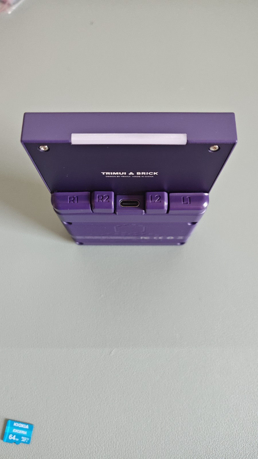 TrimUI Brick, Purple Model, 64gb SD Card, w/ Box, Manual & Cable