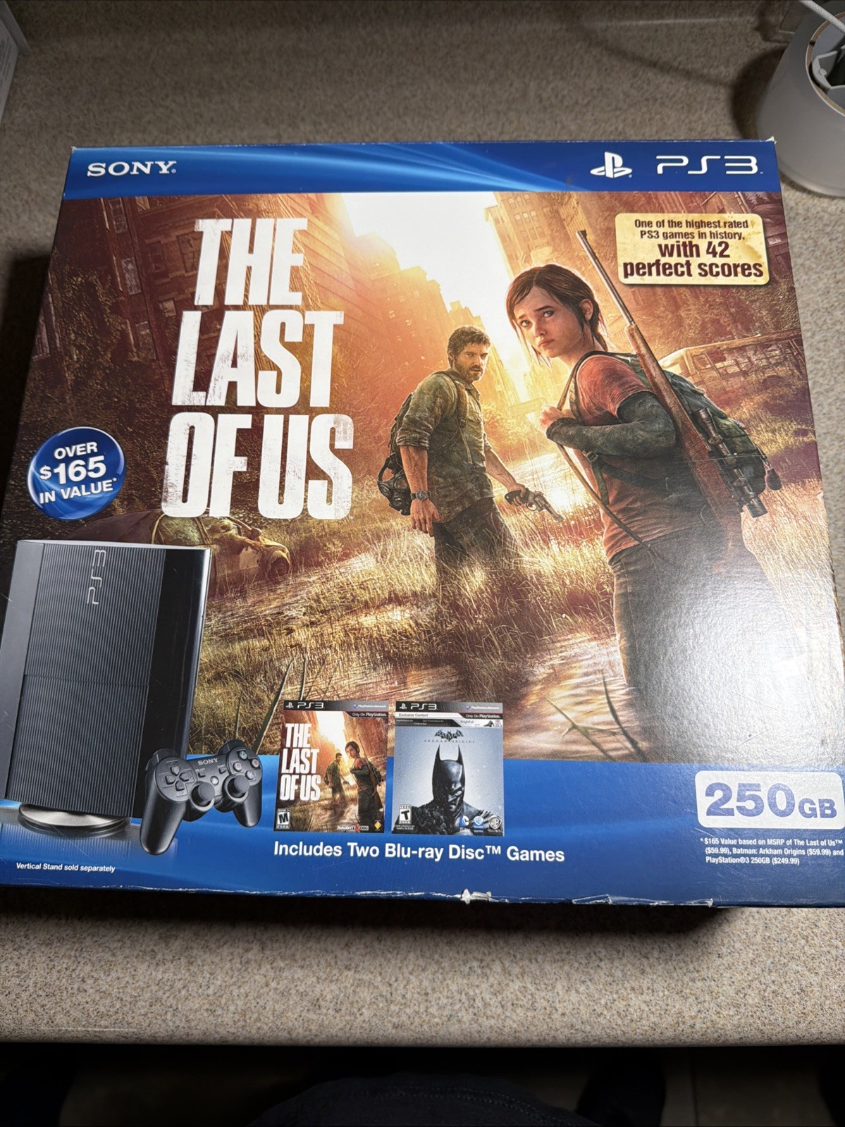 PlayStation 3 PS3 Super Slim Console System Box the Last of US, Complete