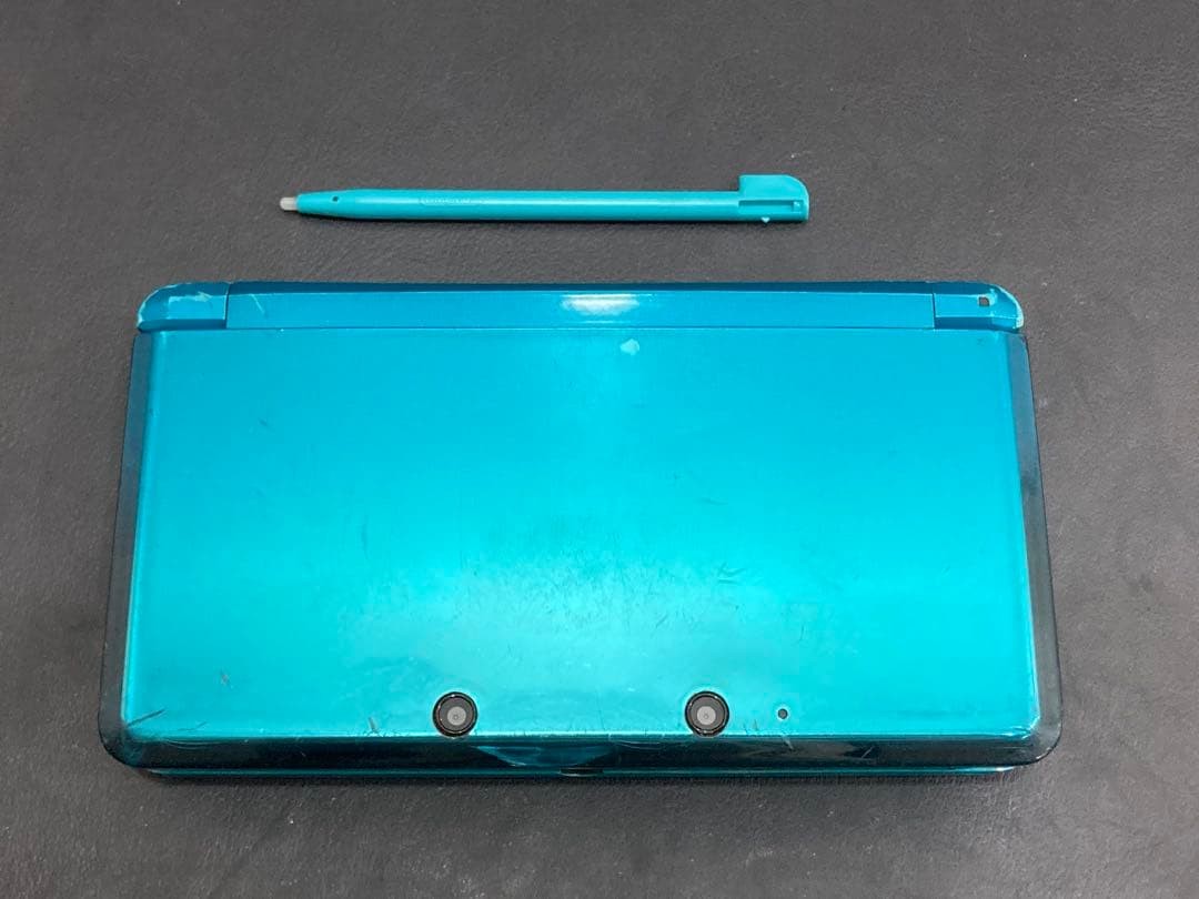 Nintendo 3DS CTR-001 Aqua Blue Console Japan Tested + AC Adapter from japan USED