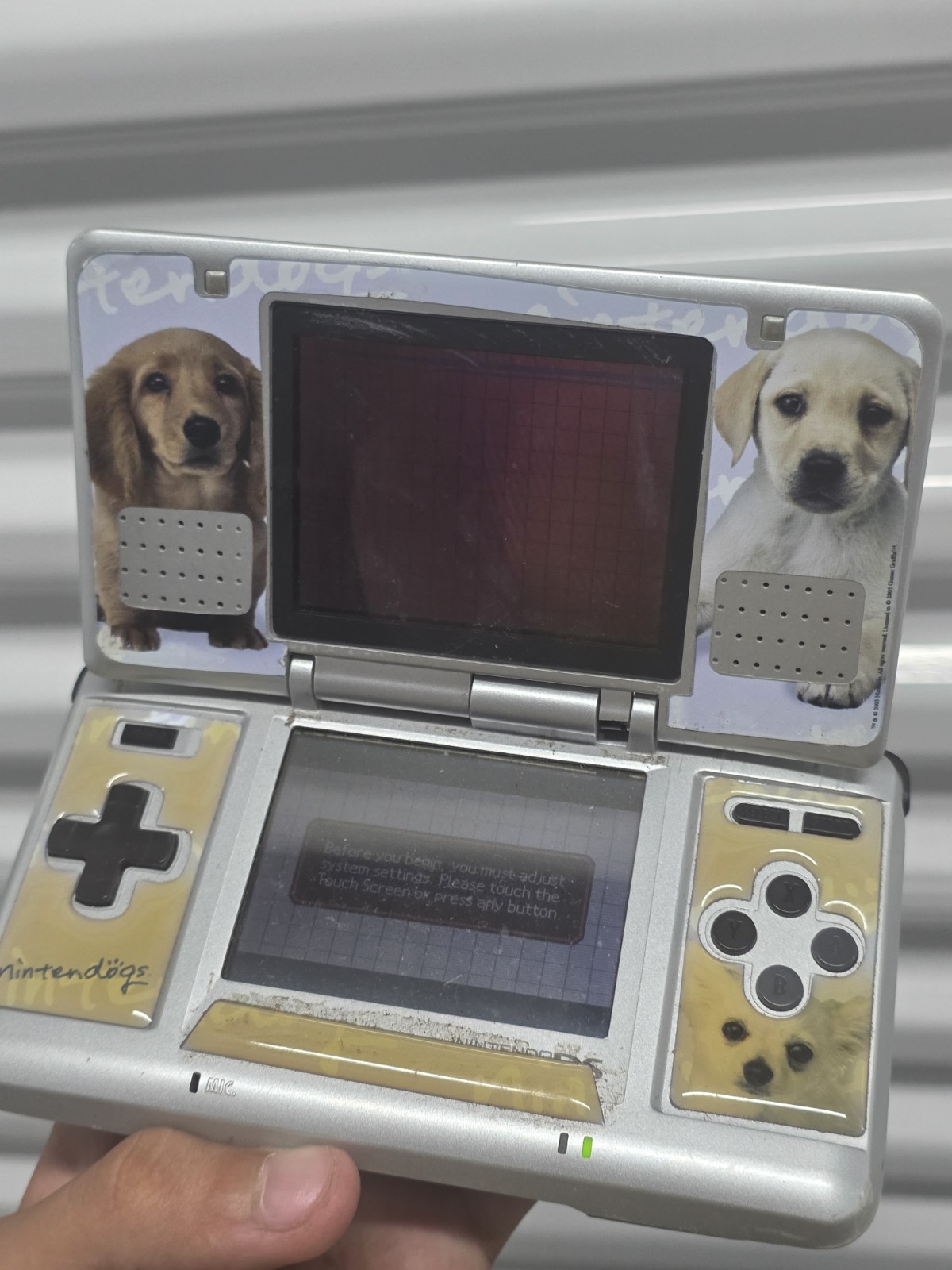 Nintendo DS Handheld System – Silver Working PARTS
