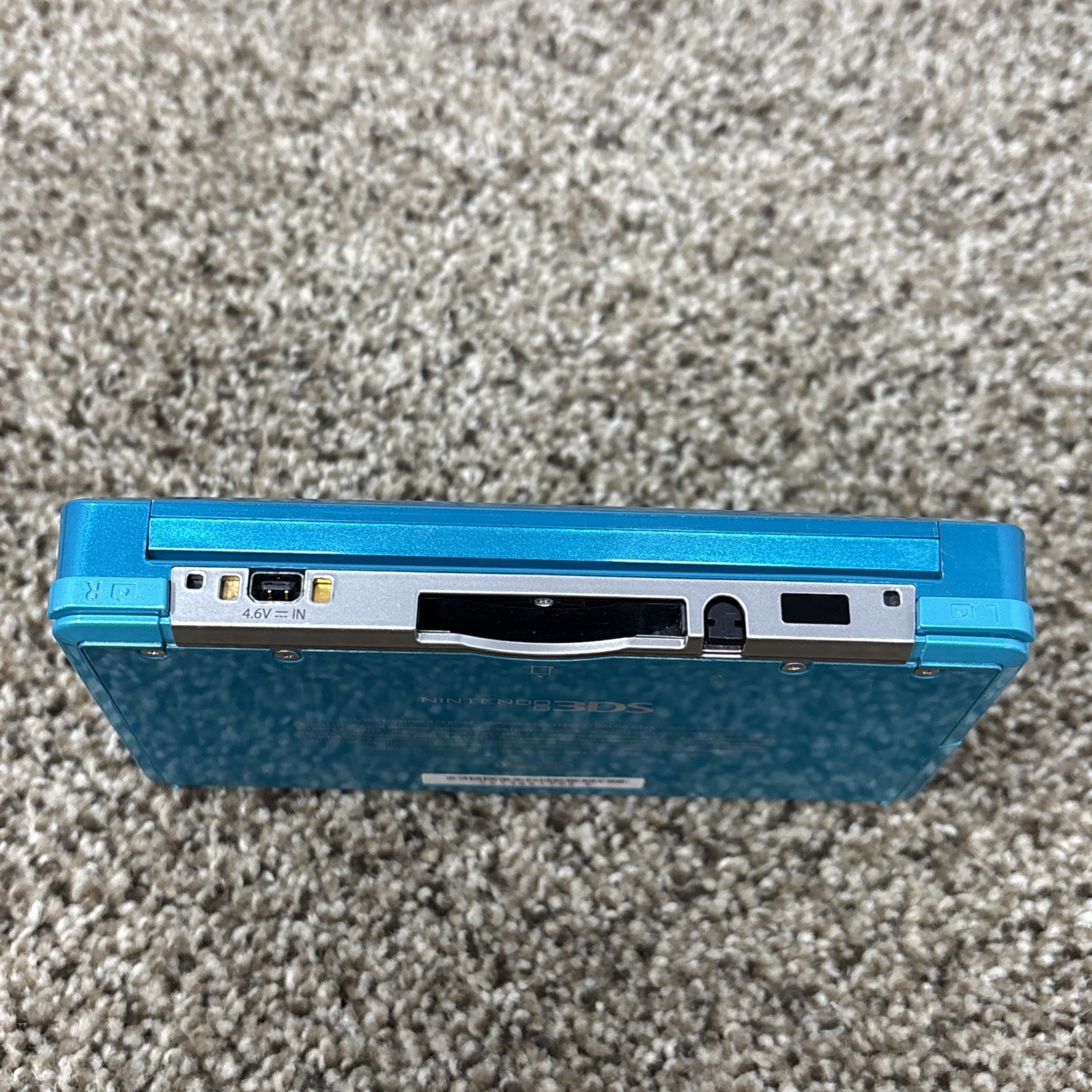 Nintendo 3DS Handheld System Aqua Blue With Charger Tested Working