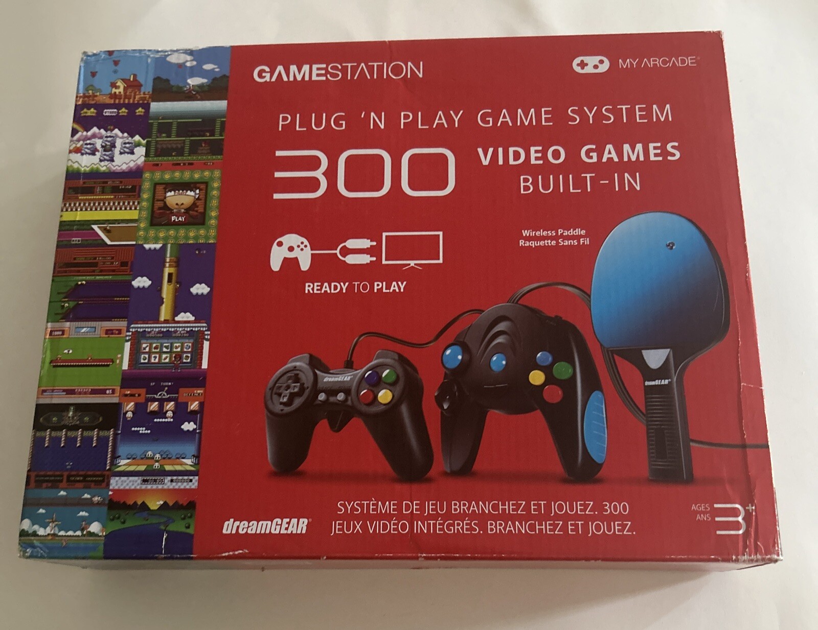 My Arcade GameStation Retro Plug N Play Game System 300 Built In Video Games