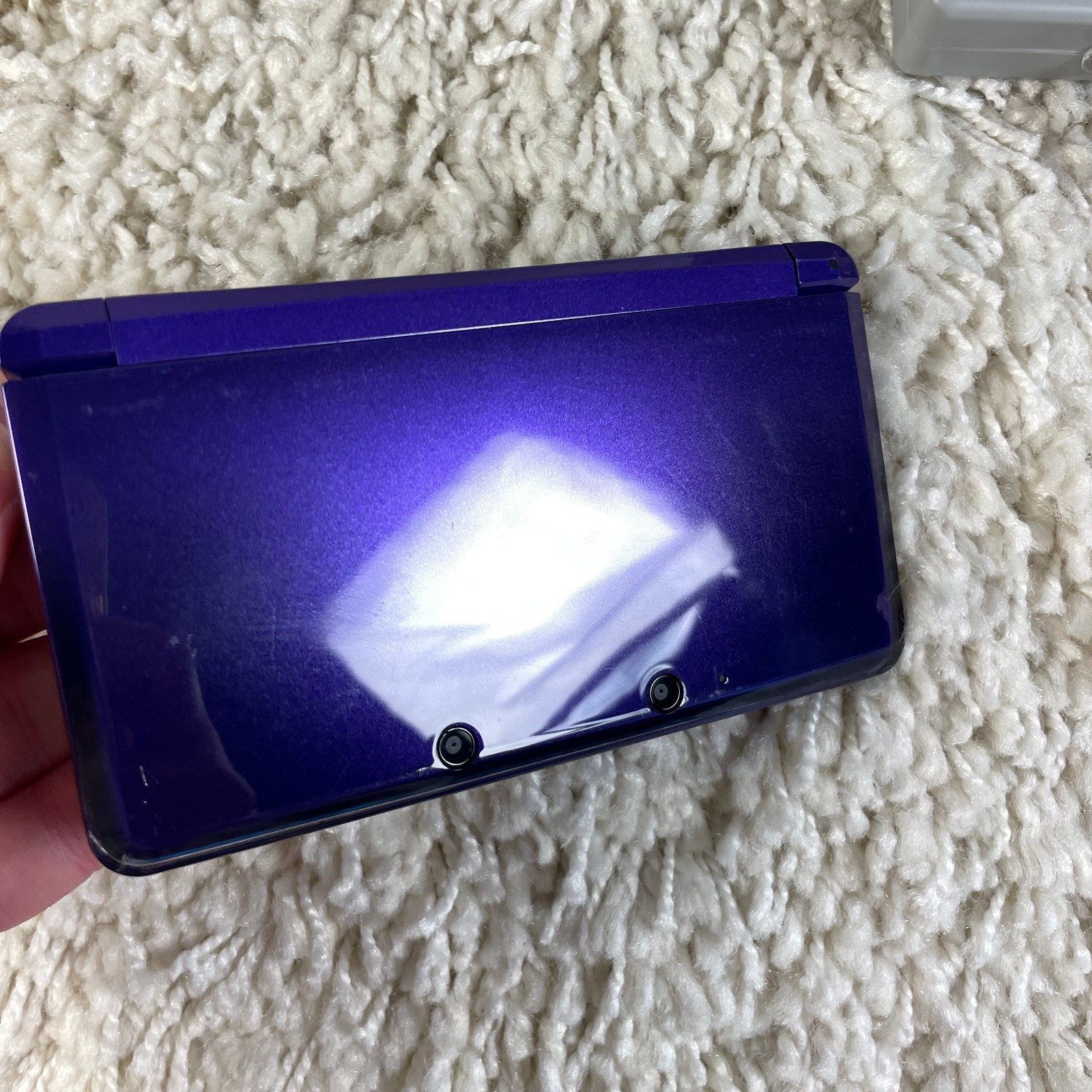 Nintendo 3DS Midnight Purple Handheld Console System CTR-001 Tested