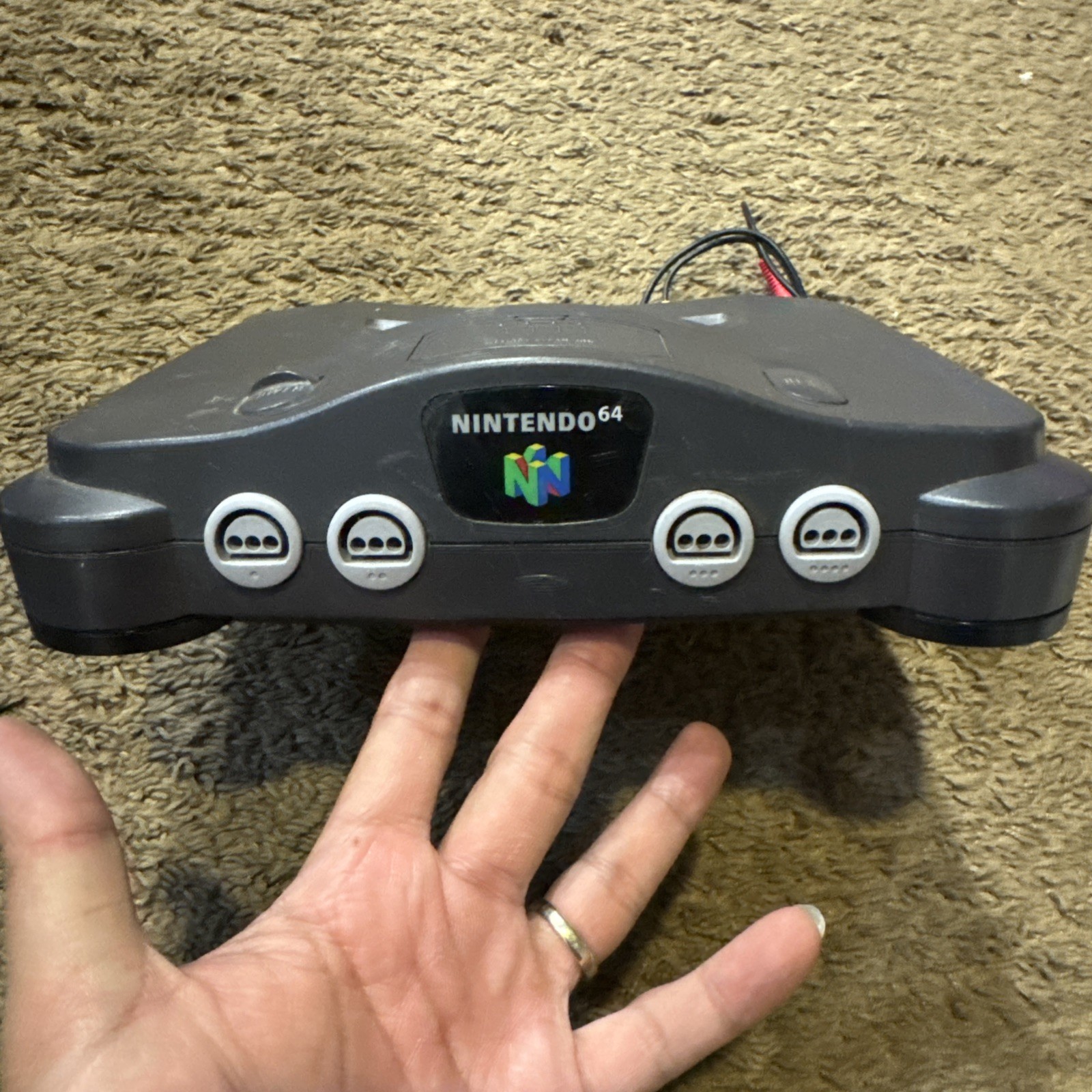 Nintendo 64 N64 Console Bundle 2 Controllers Untested No Power Cord W/ GAMES