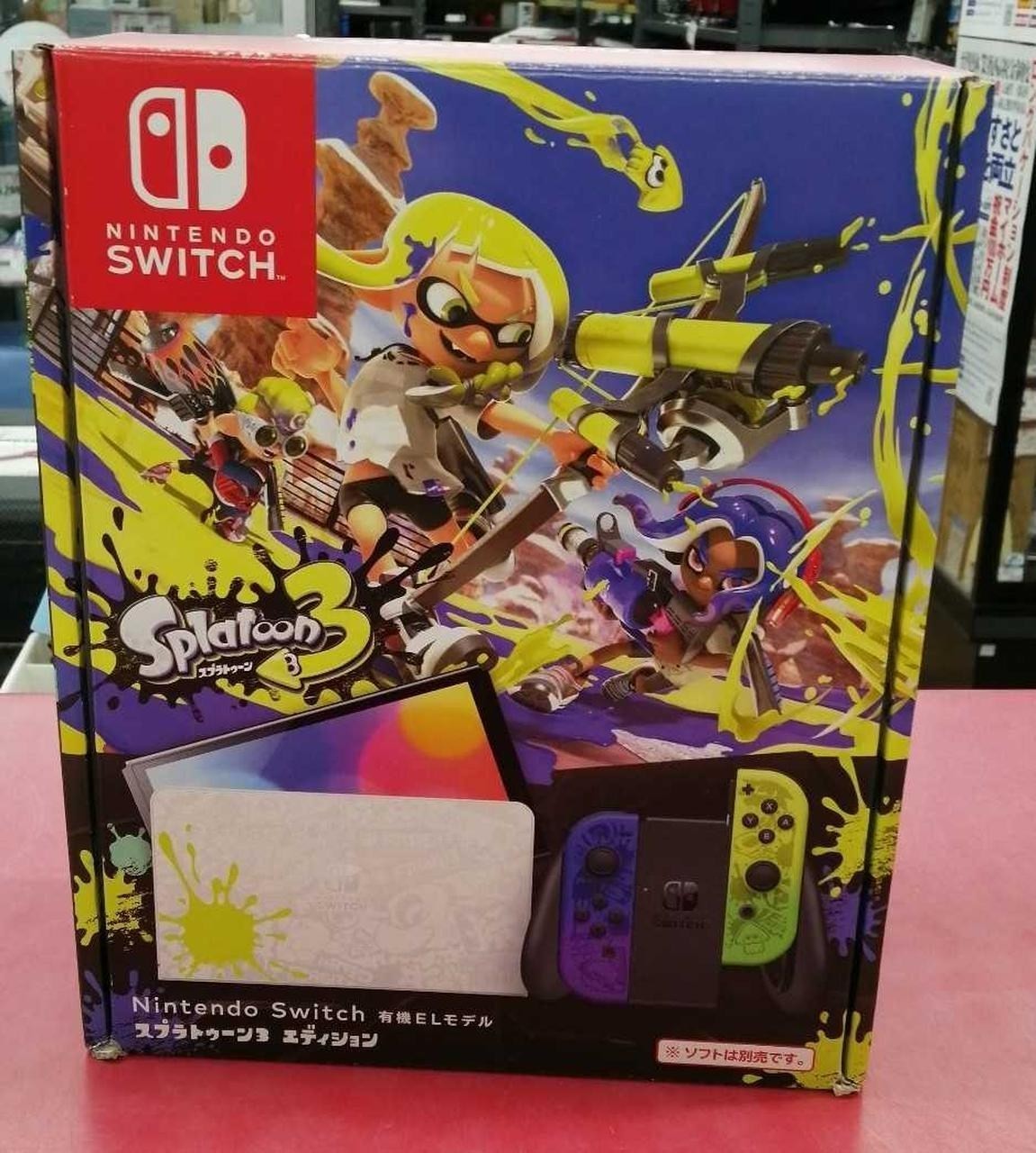 Nintendo Switch OLED Model Splatoon 3 Edition HEG-S-KCAAA Console A1984