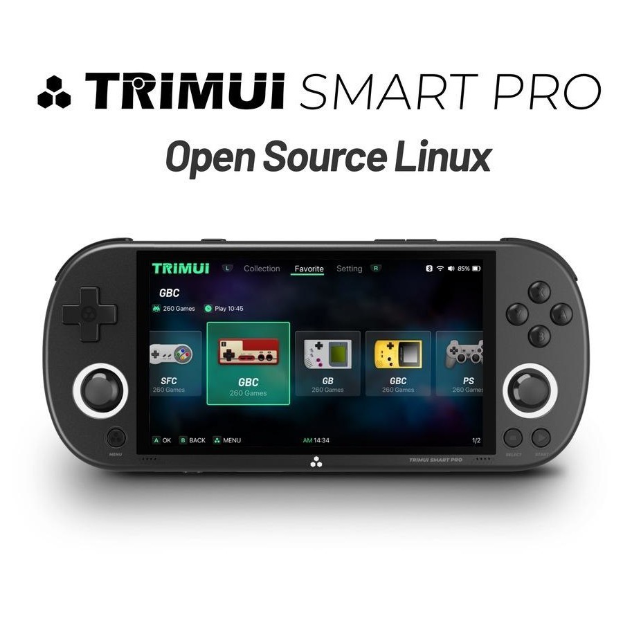 Trimui Smart Pro 4.96″ IPS Retro Handheld Gaming Console 256GB | 13k Games |