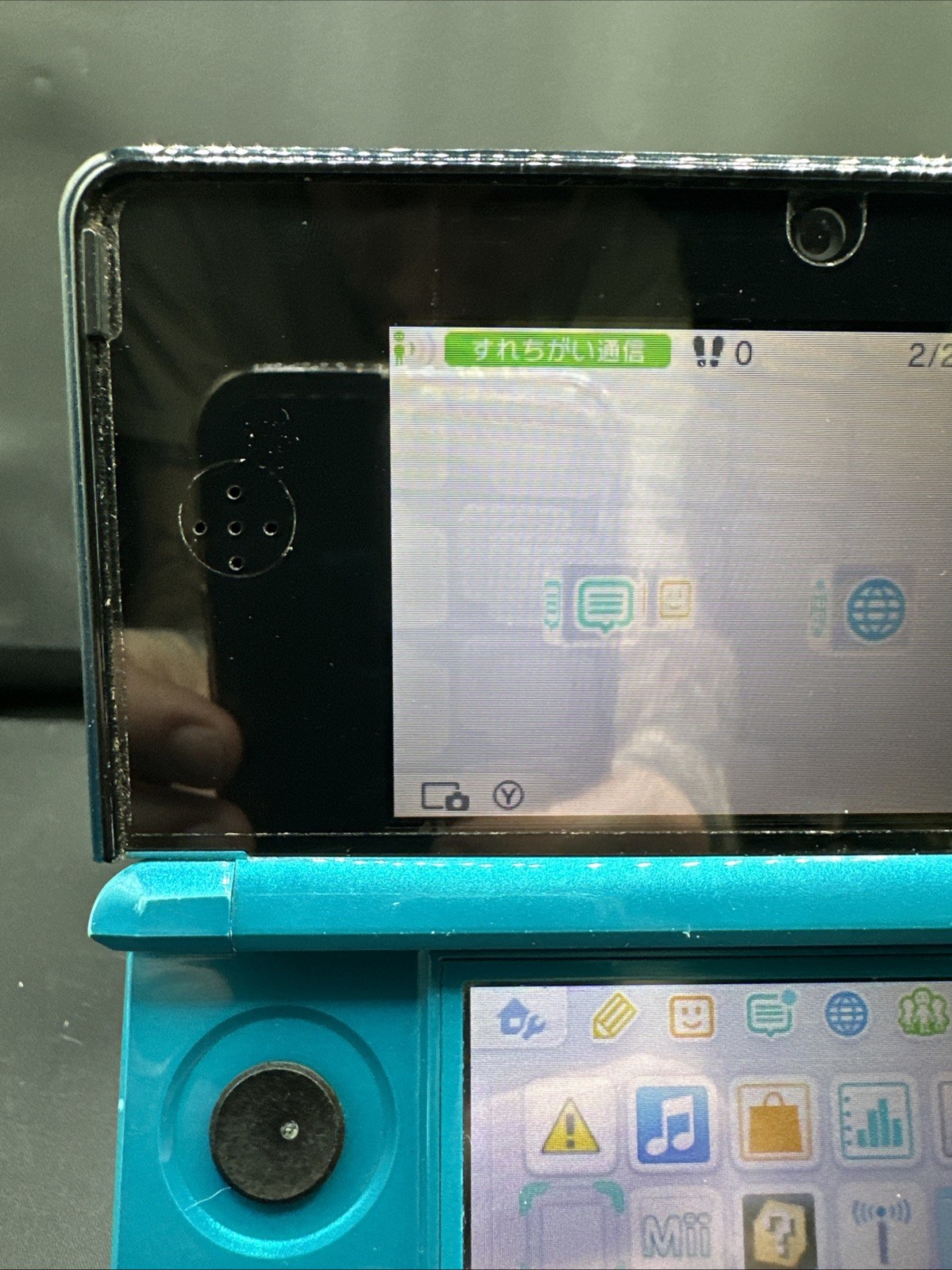 NINTENDO 3DS AQUA BLUE CTR-001(JPN) Working Bad Charge Port