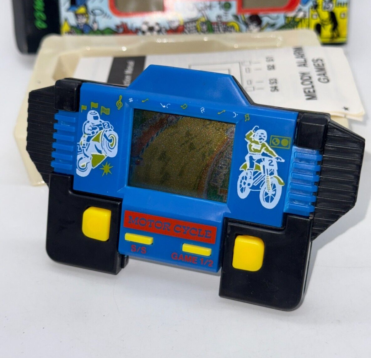 MOTORCYCLE – LCD Game & Watch Portable Console – 1990’s – DEADSTOCK – BOXED