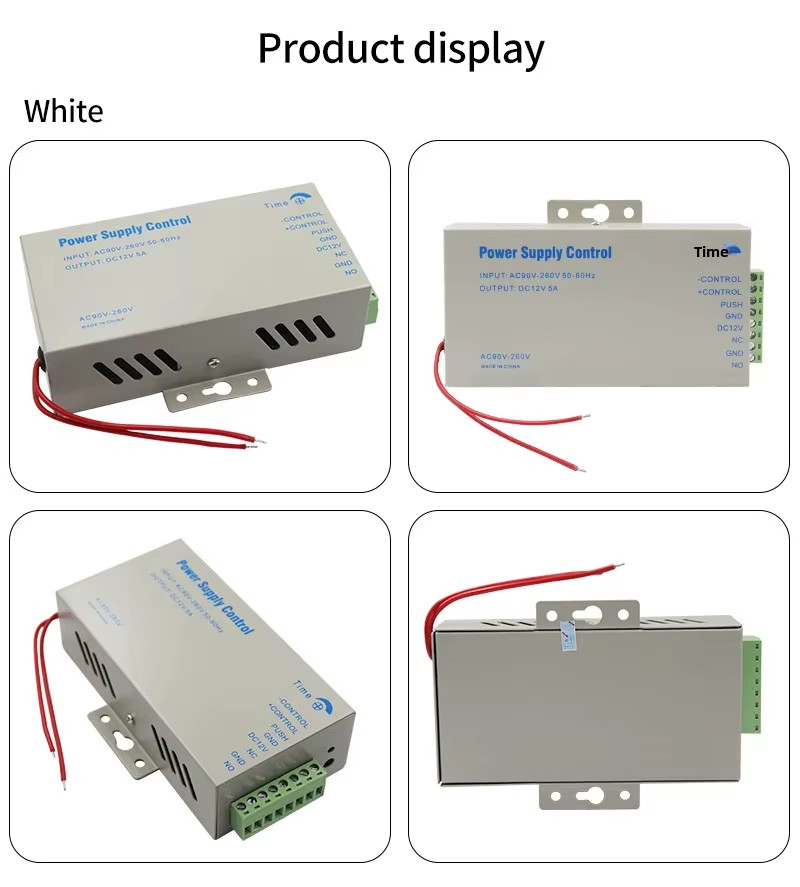 DC 12V 5A Access Control Power Supply Switch AC 110V-240V Input Power Source Sup