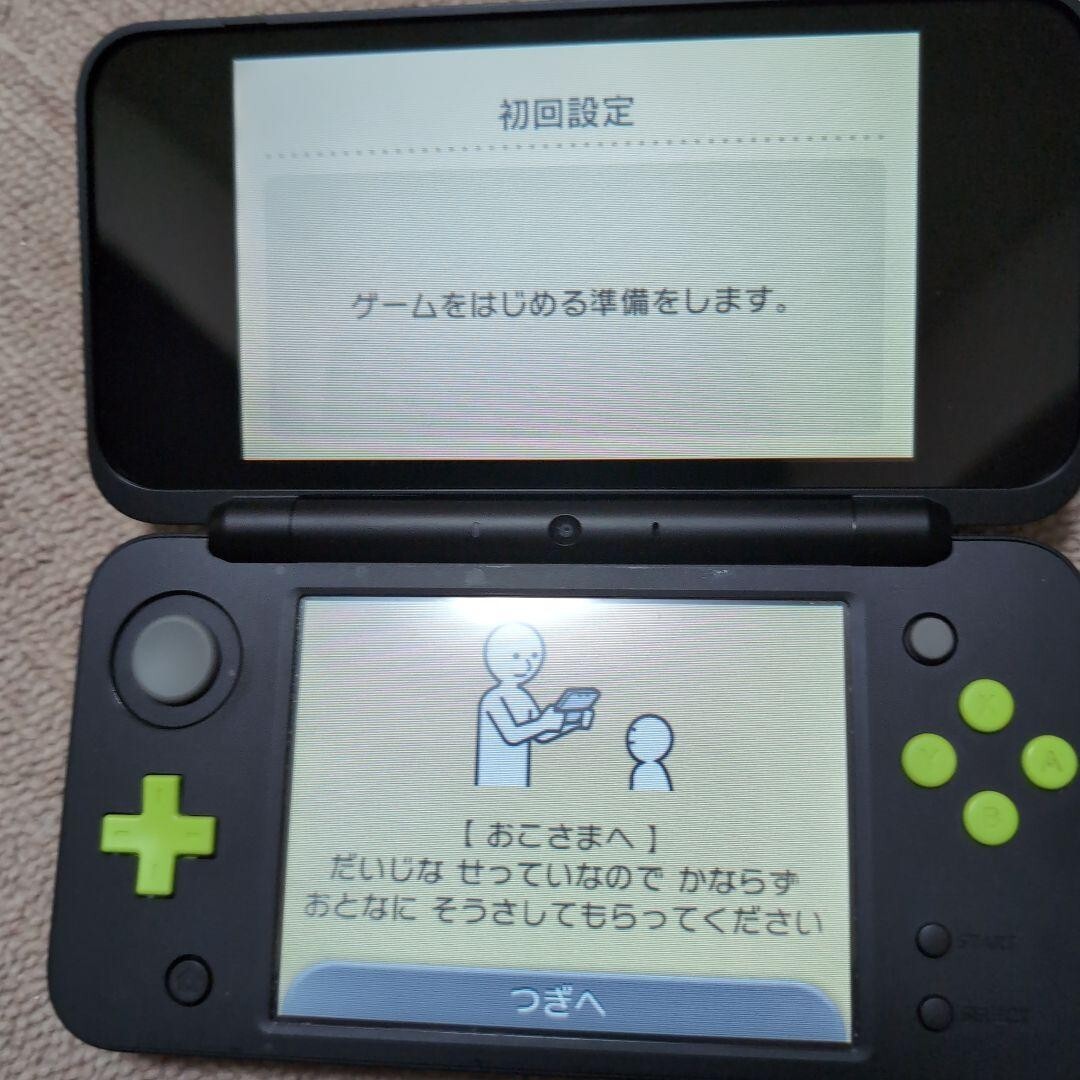New Nintendo 2DS LL XL Black x Lime Console Japanese only From Japan