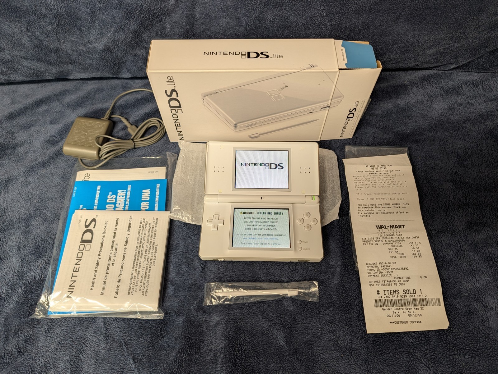 Nintendo DS Lite Console Polar White CIB