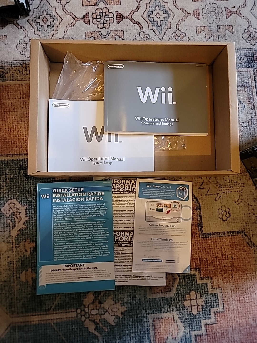 Nintendo Wii: Wii Sports + Wii Sports Resort Black !BOX ONLY! SEE PHOTOS READ