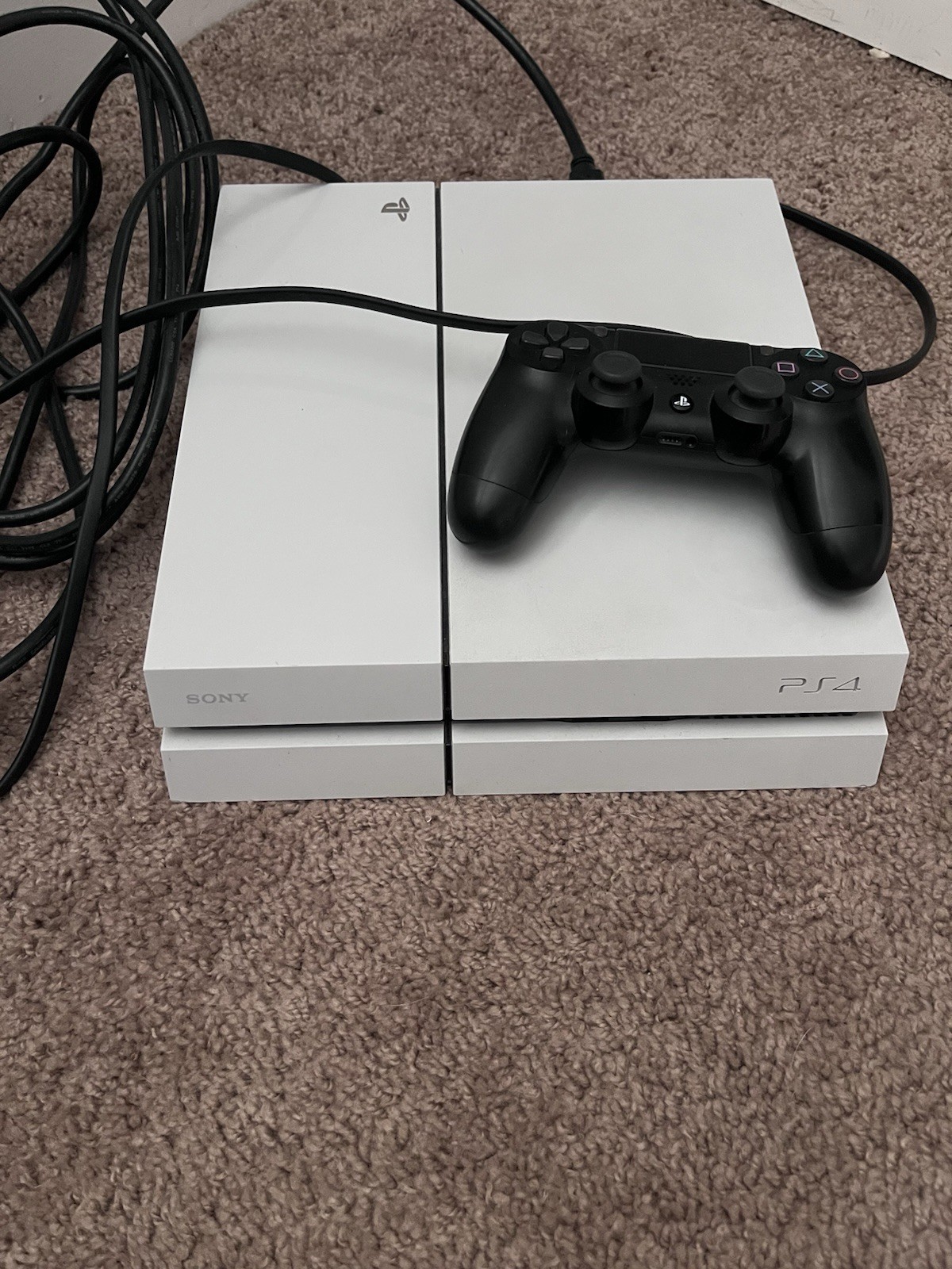 Sony Playstation 4 CUH-1115A White w/ Power Cable HDMI Controller USB