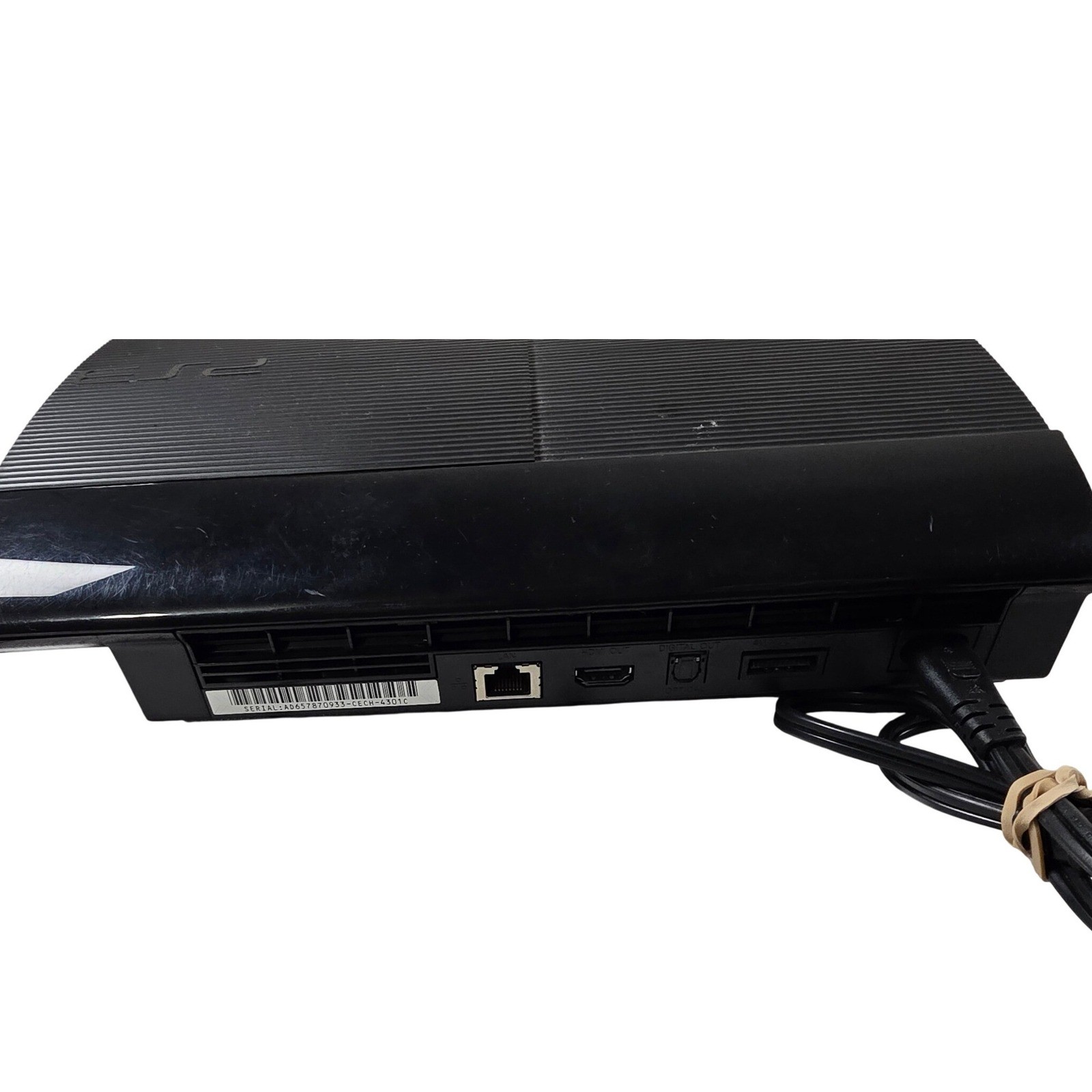 Sony PlayStation 3 PS3 Super Slim Console Black 500GB CECH-4301C with Power Cord