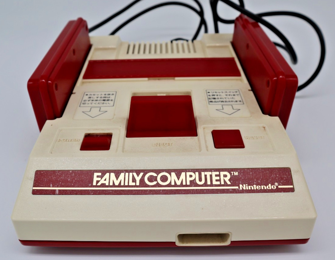 Nintendo Famicom Console HVC-002 with AC Adapter & RF Switch Tested Working