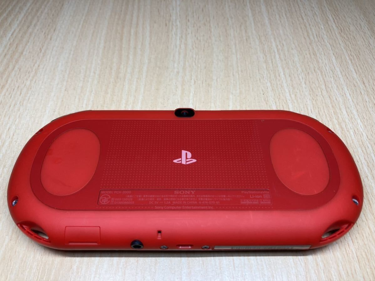 PlayStation PS Vita Sony Red Black PCH-2000 Slim Console Only