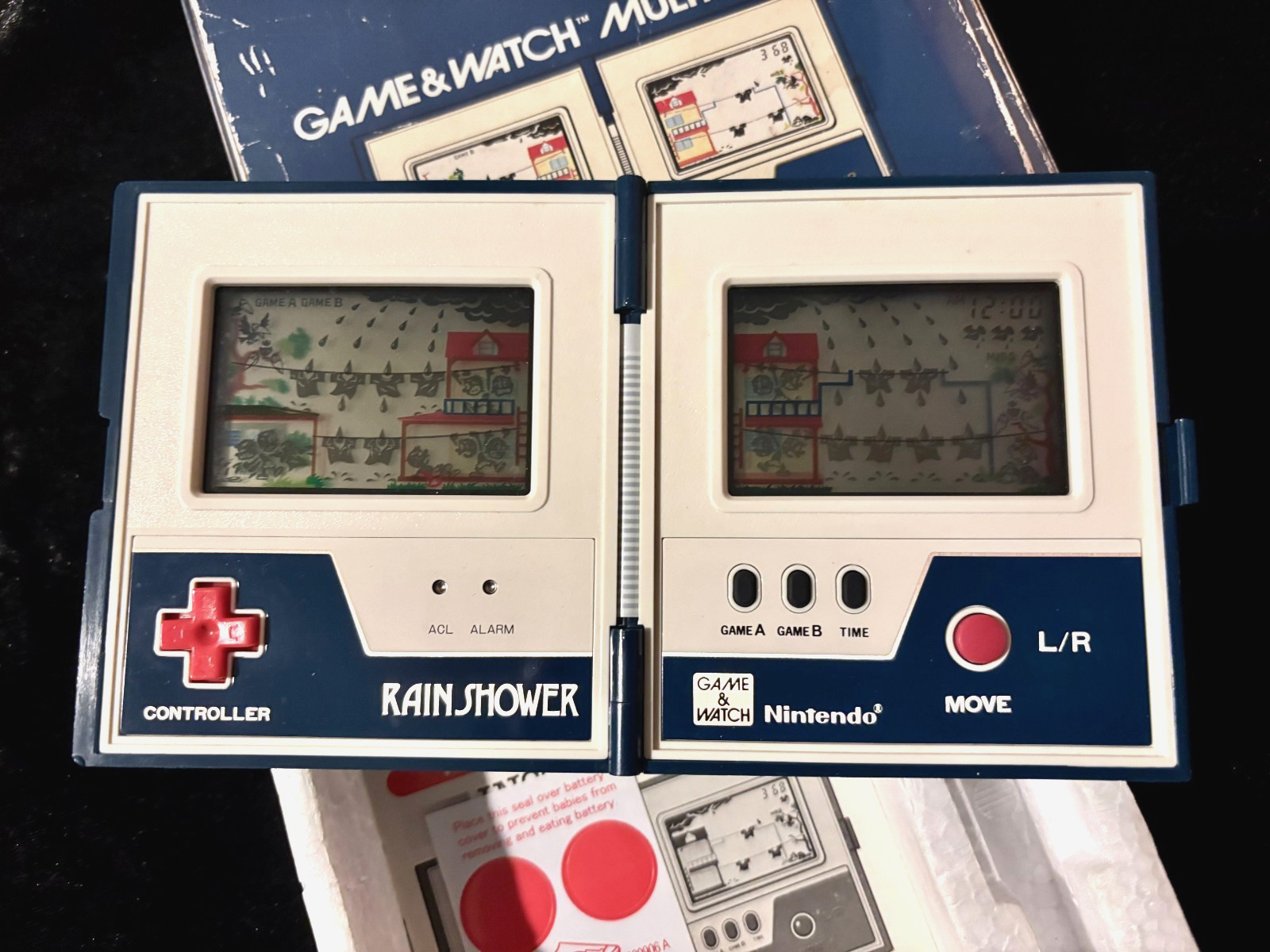 Nintendo Game&Watch RAIN SHOWER Electronic vintage classic toy video game hobby