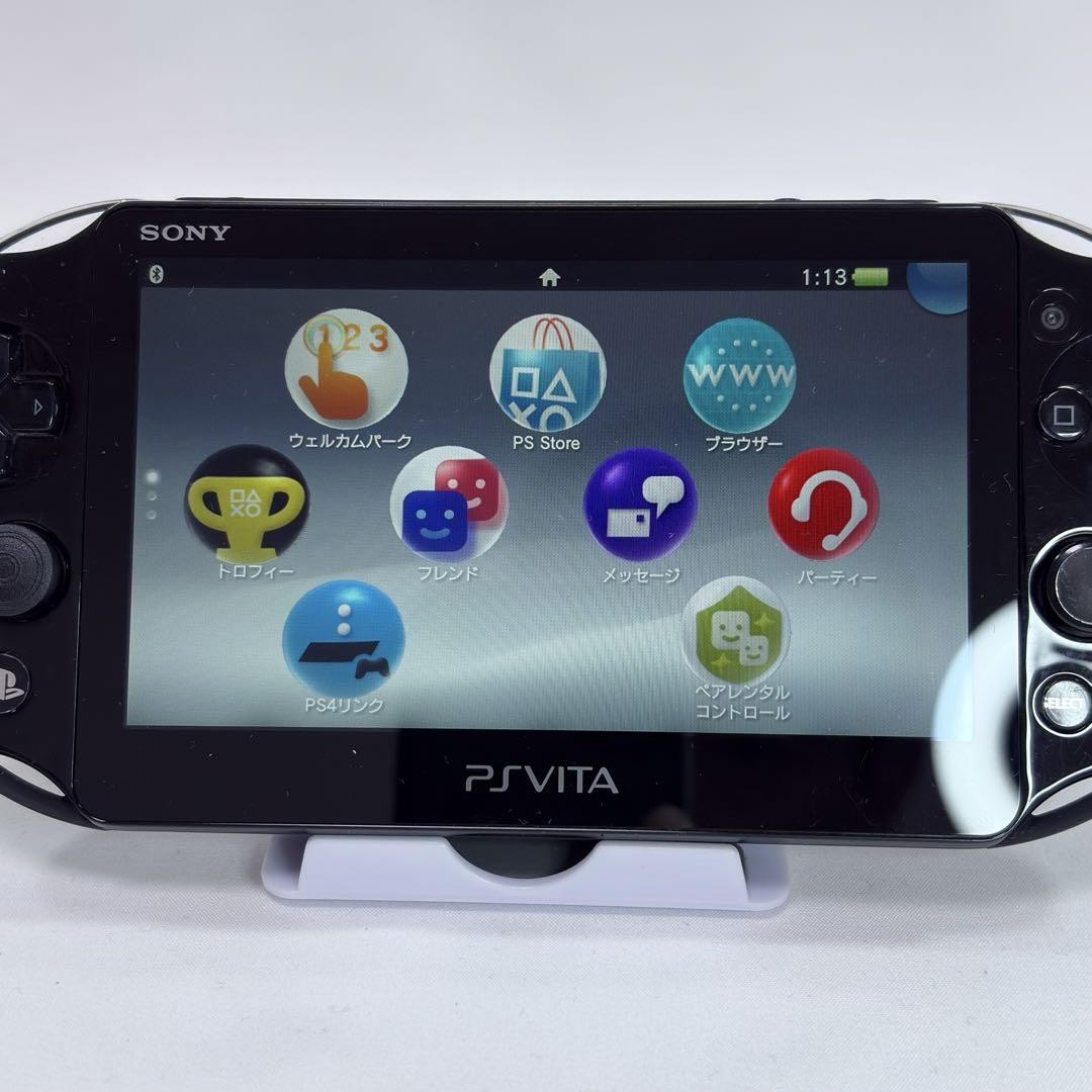 Sony PS Vita PCH-2000 ZA11 Black w/Box Wi-Fi Slim Console Japan s1341M