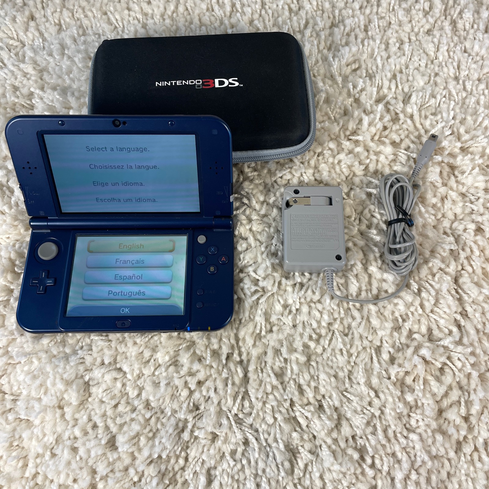 Nintendo New 3DS XL Galaxy Edition Handheld Console System RED-001 Tested