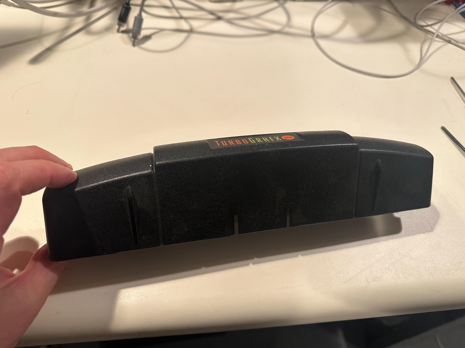 Turbo Grafx 16 Back Cover (?) Vintage Game Console Plastic Part