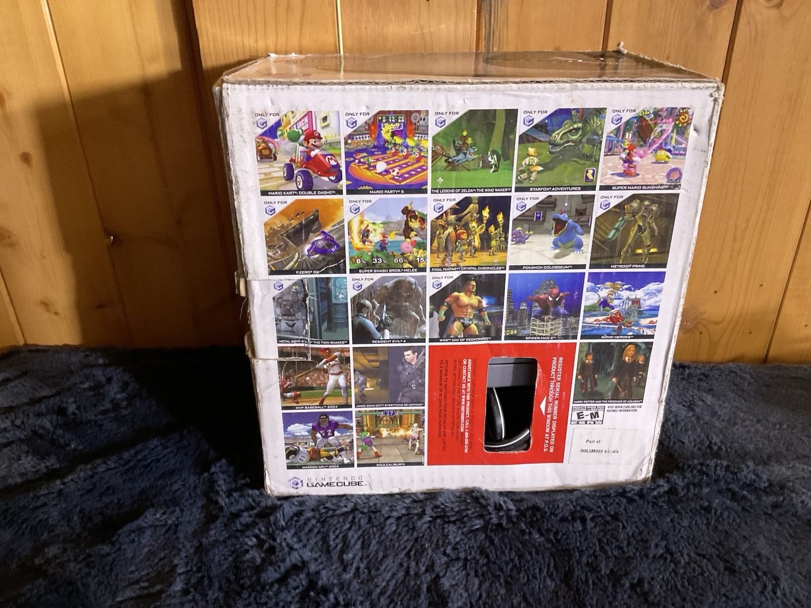 Game Cube Console-turns On UnTested Two Games And Box No Controllers Or Tv Av