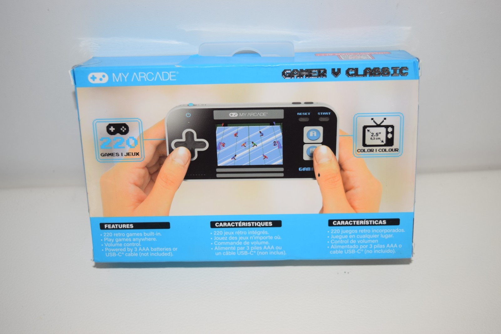 My Arcade GAMER V CLASSIC Pocket Portable Gaming System 220 Retro Games New
