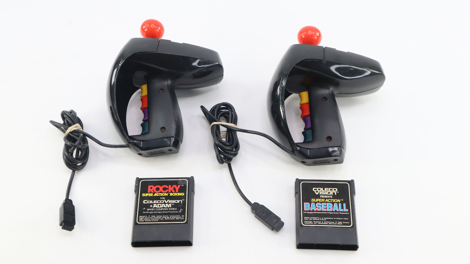 Coleco Video Super Action Controllers w/Super Action Baseball & Rocky
