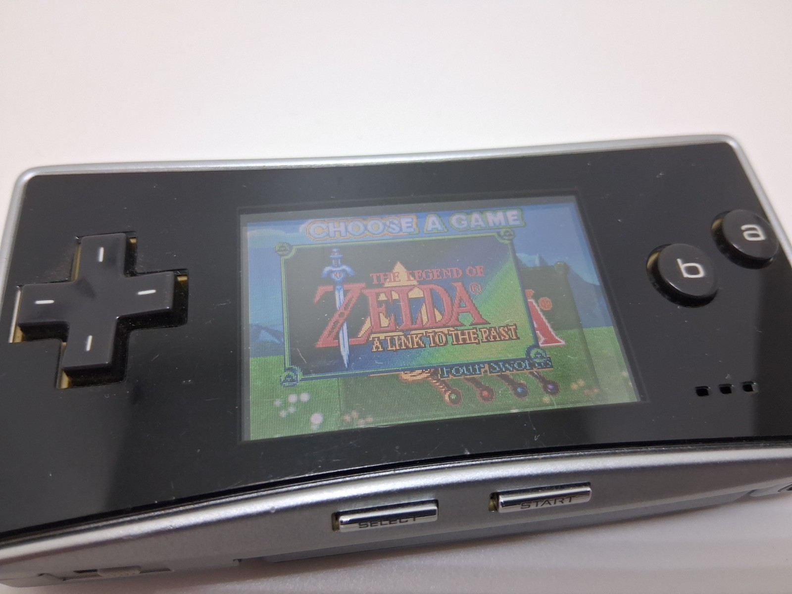Nintendo Gameboy Advance GBA Micro Handheld Console Black/Silver