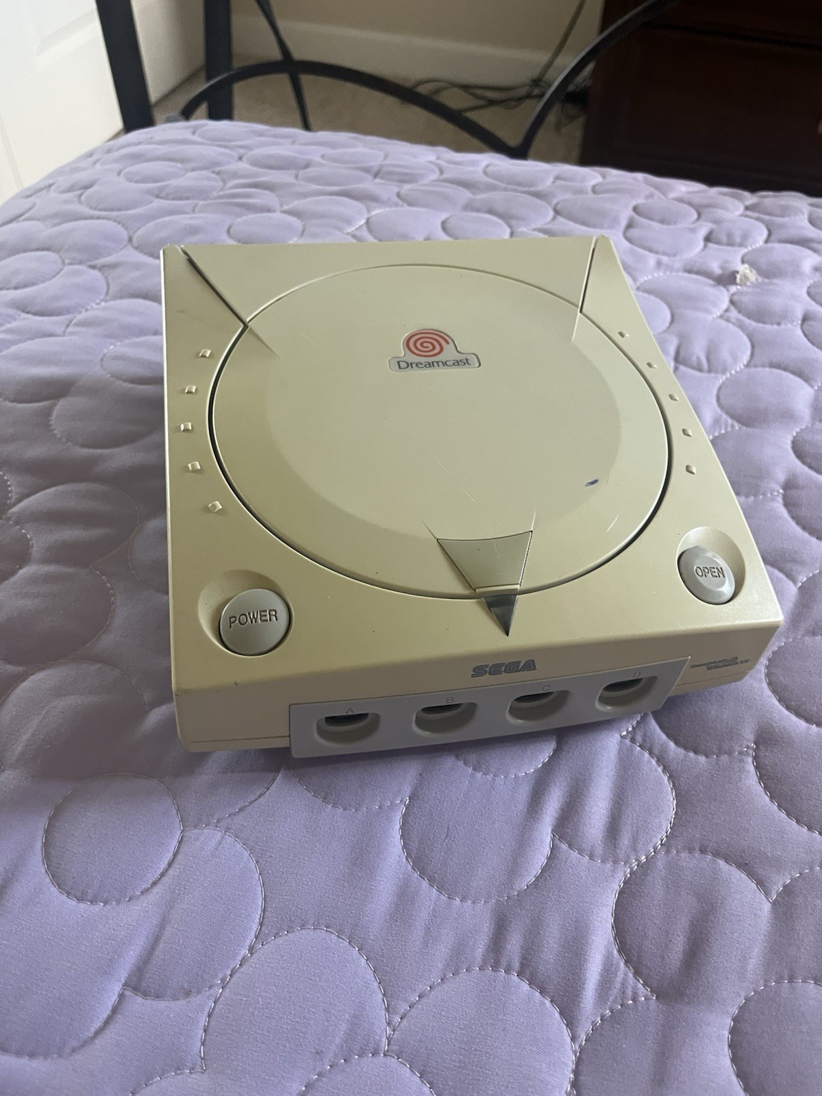 Sega Dreamcast White Console Chords Controller Bundle Tested Working