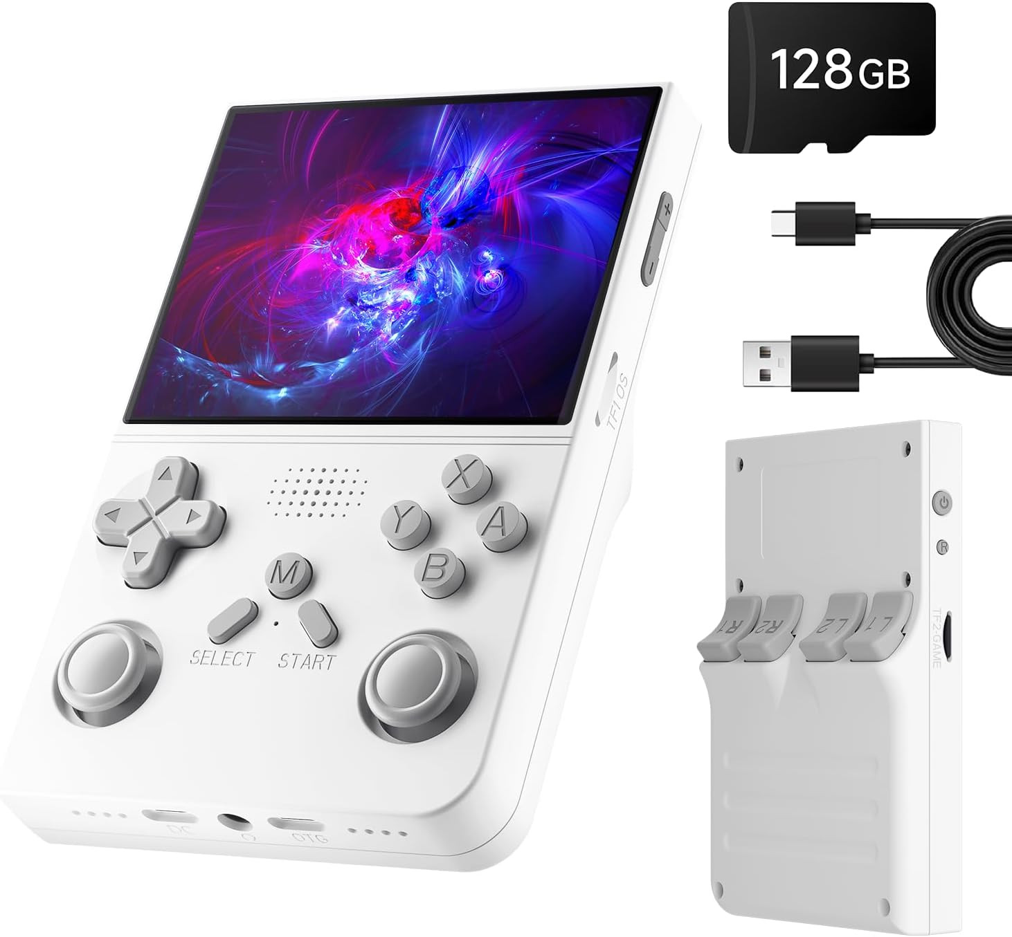 R40 Retro Handheld Game Console – Open Source System,3.5″ IPS Screen, 18,000+ Cl