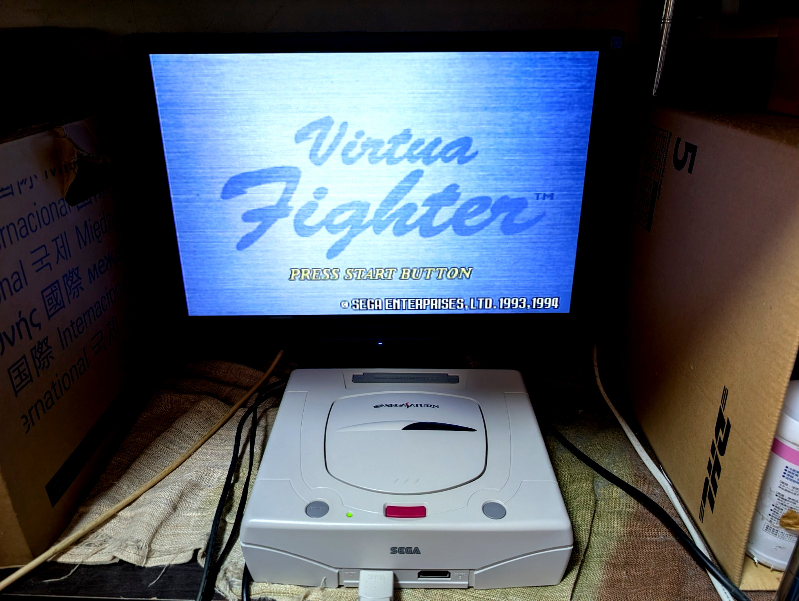 Sega Saturn WHITE Christmas Nights Limited Edition Console HST-0014 Japan Box