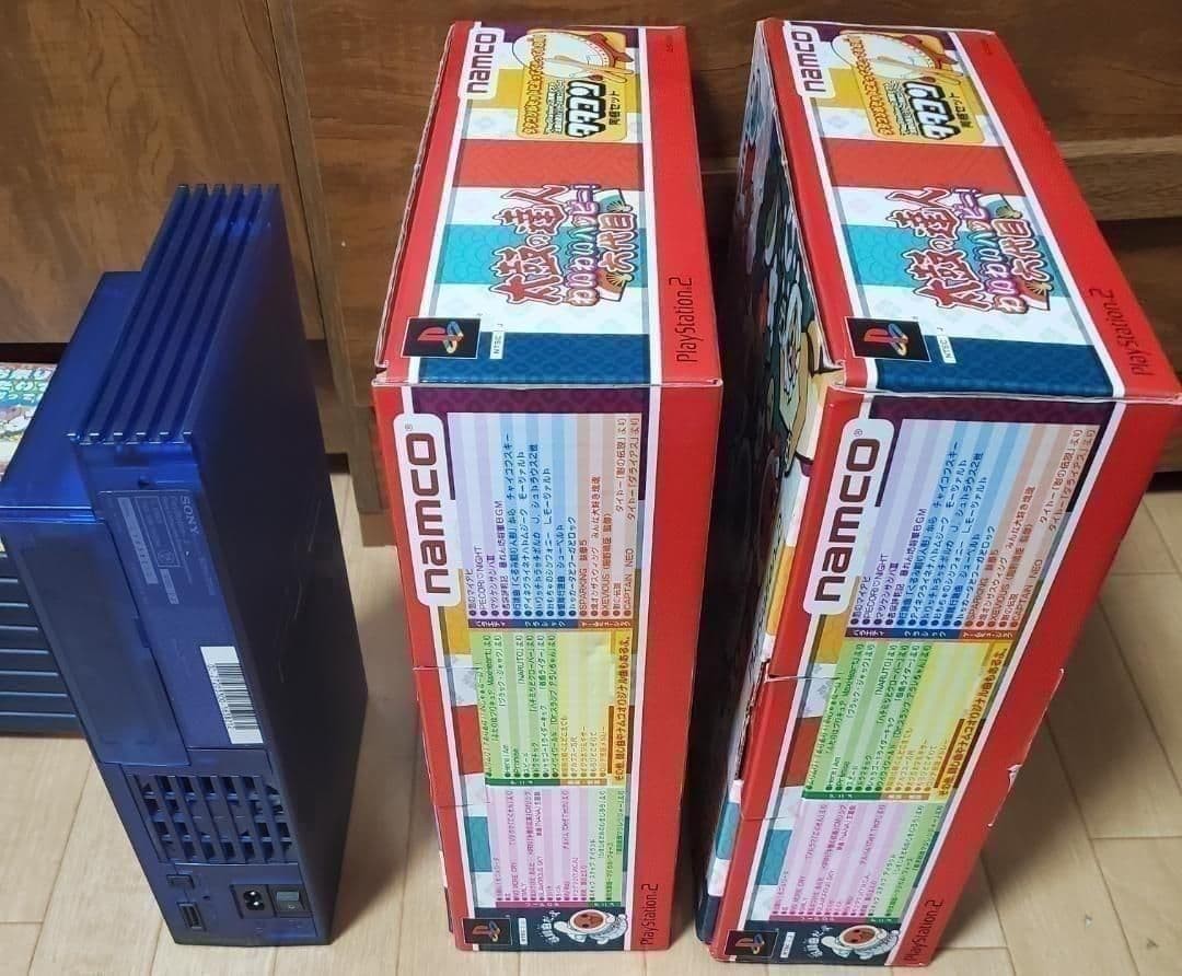 Sony PS2 main unit SCPH-37000 + Taiko no Tatsujin 6th generation Tatacon