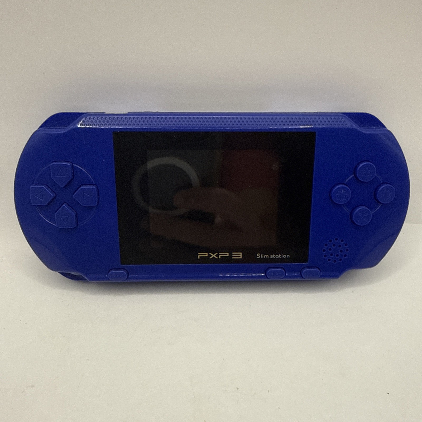 PXP3 Portable Retro Game Console Blue Tested No Charger