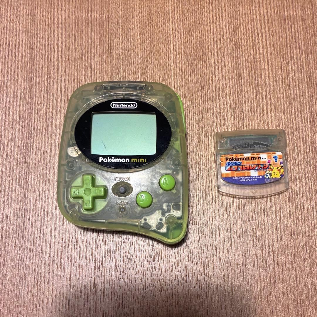 Nintendo Pokemon mini Console Chikorita Green with Game [Junk]