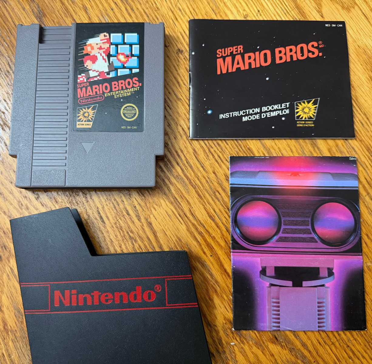 1986 MATTEL Super Mario Bros Control Deck complete in box nintendo nes RARE MINT