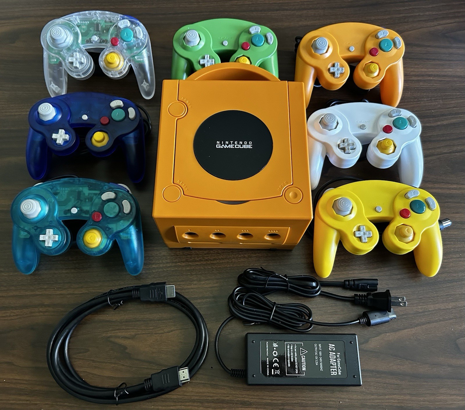 Nintendo GameCube Console ORANGE – HDMI Mod Pluto Llx 1-4 controller