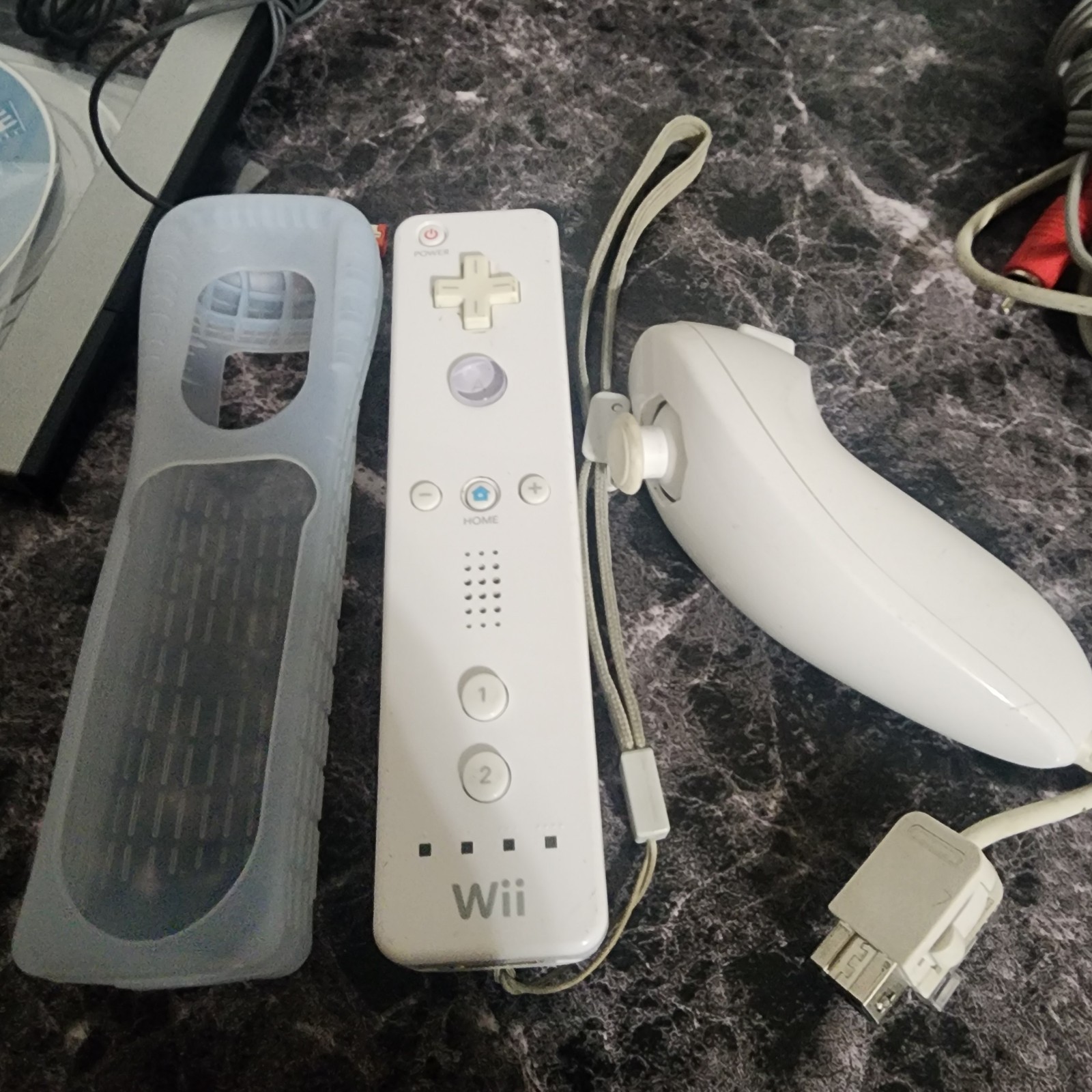 Nintendo Wii RVL-001 Bundle Guitar Hero 3 Les Paul Controller 5 Games Tested