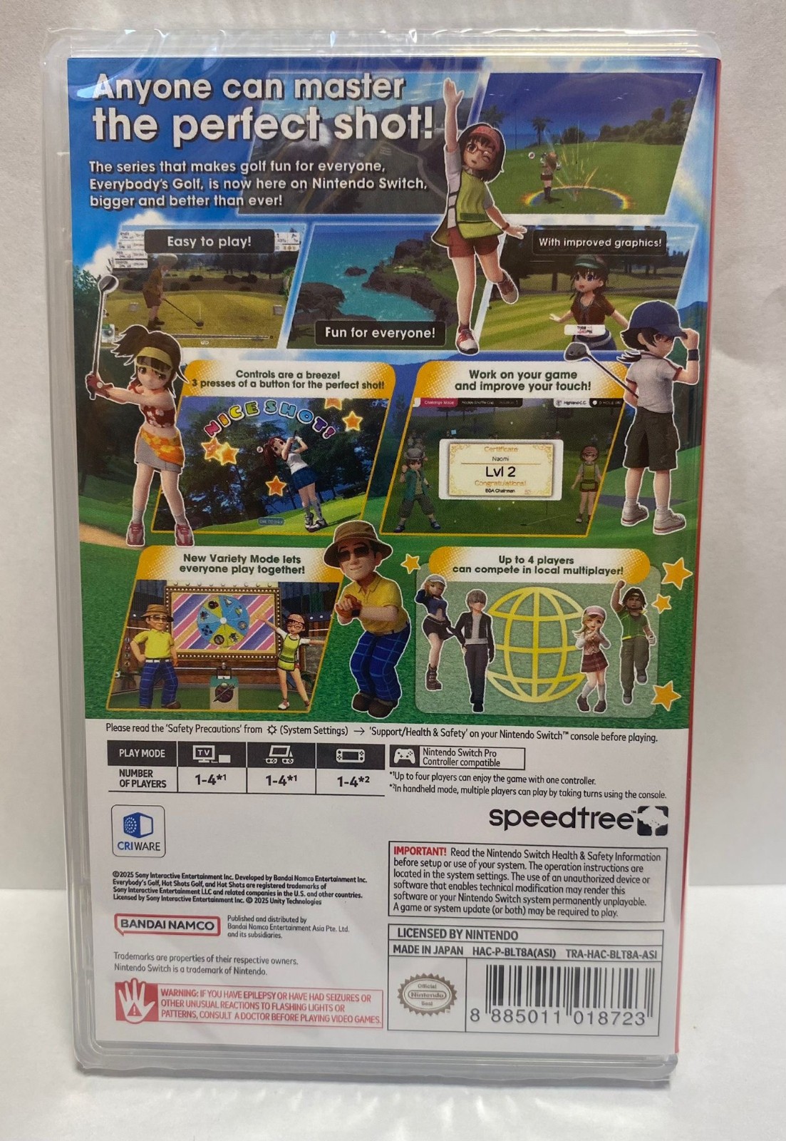 Everybody’s Golf Hot Shots (Multi-Language) Switch Brand New (2025 Sports)