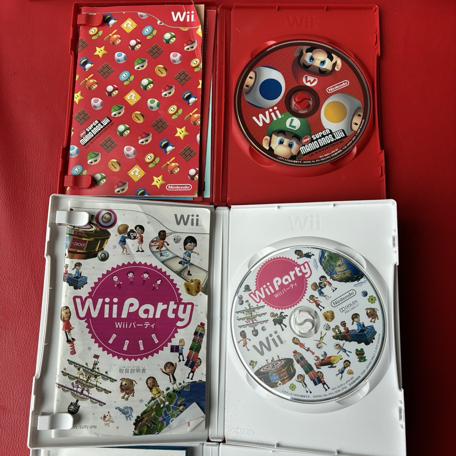 Nintendo Wii Console CIB (EXCELLENT) RLV001 – JPN w/ 3 classic games (NTSC-J)