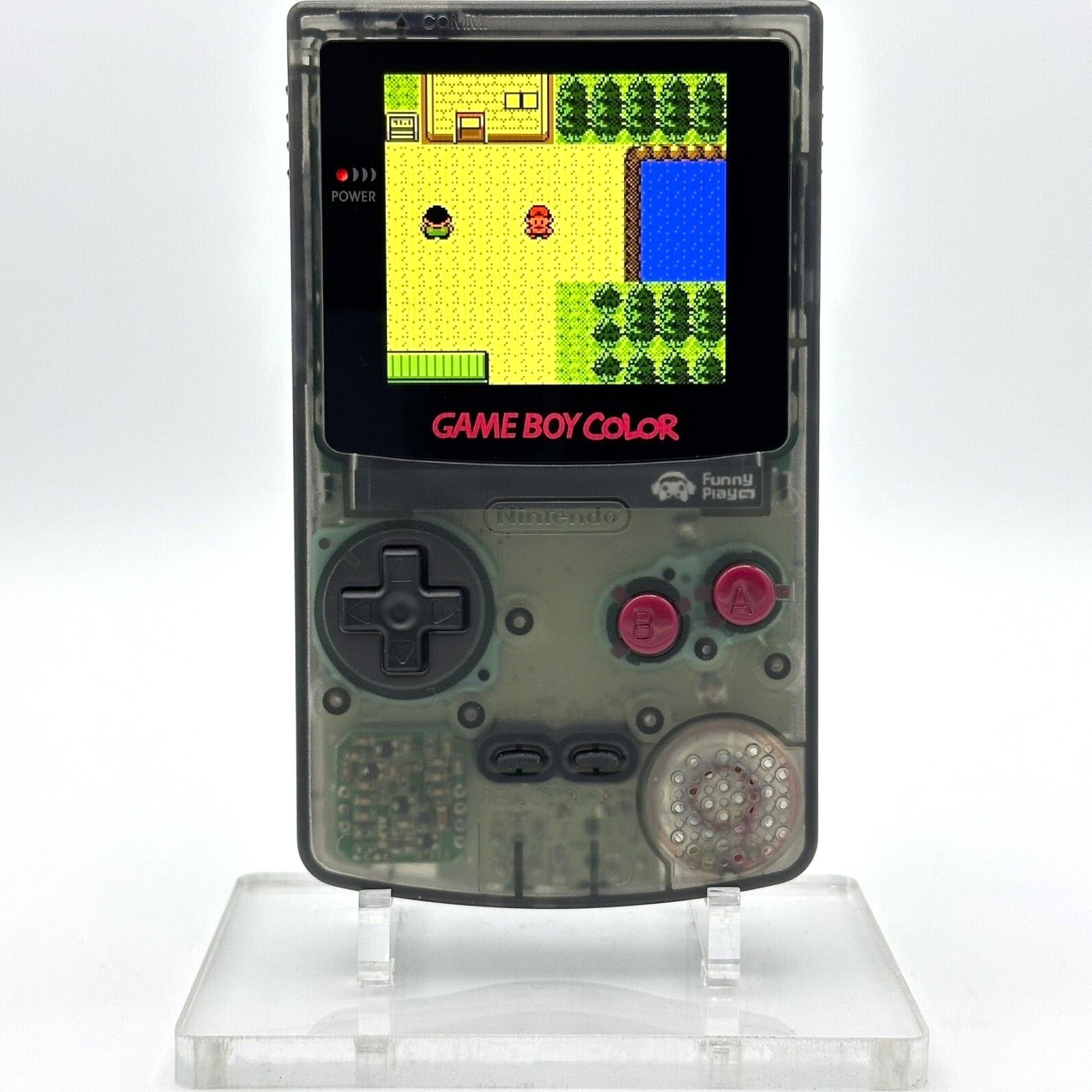 Nintendo Game Boy Color GBC IPS Q5 Laminated Backlight Backlit Mod Smoke DMG